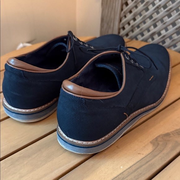 Source Unknown Men's Navy Lace-Up Loafers - Picture 4 of 11
